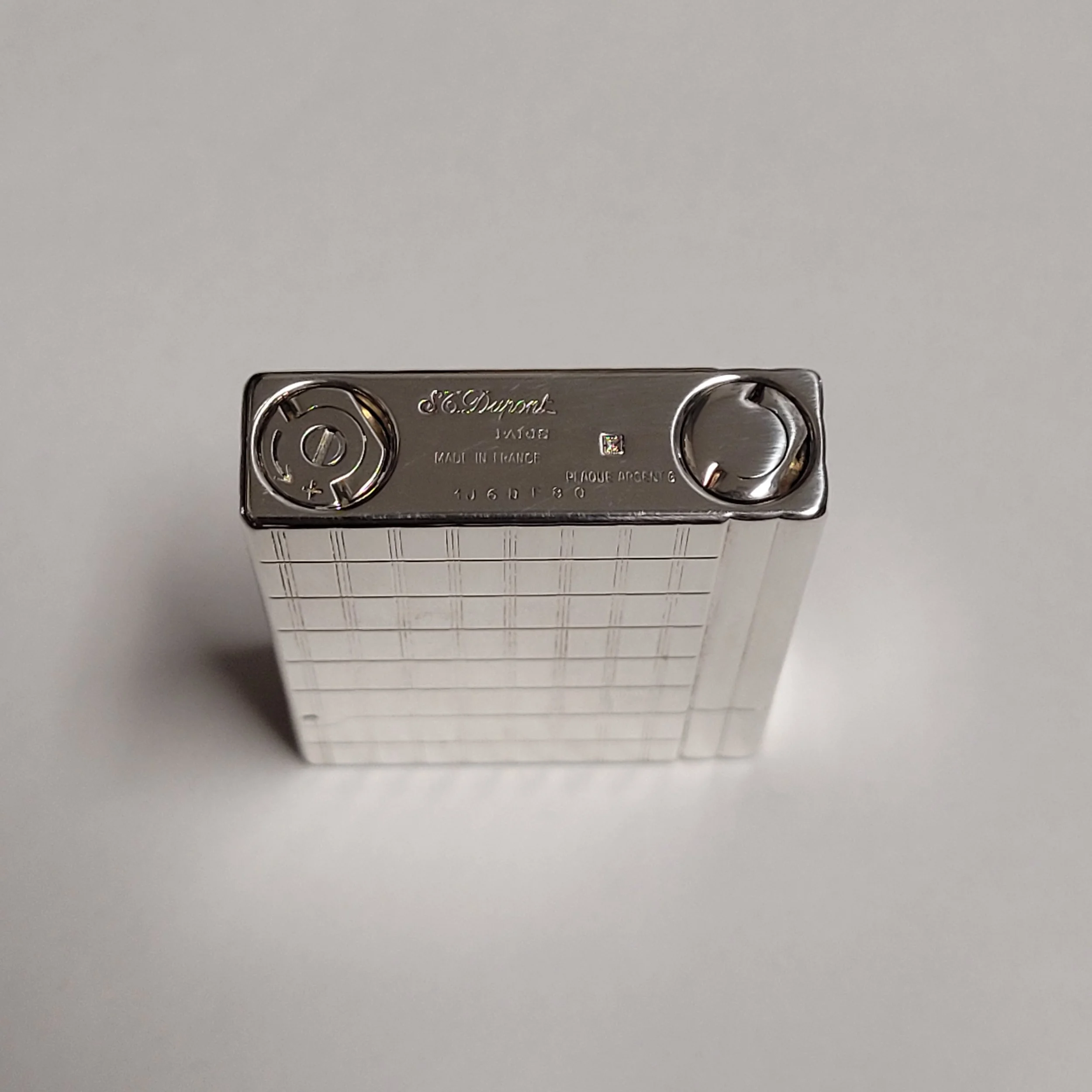 S.T. Dupont Gatsby SIlver Plated & Rectangles Design S.T. Dupont Gatsby SIlver Plated & Rectangles Design